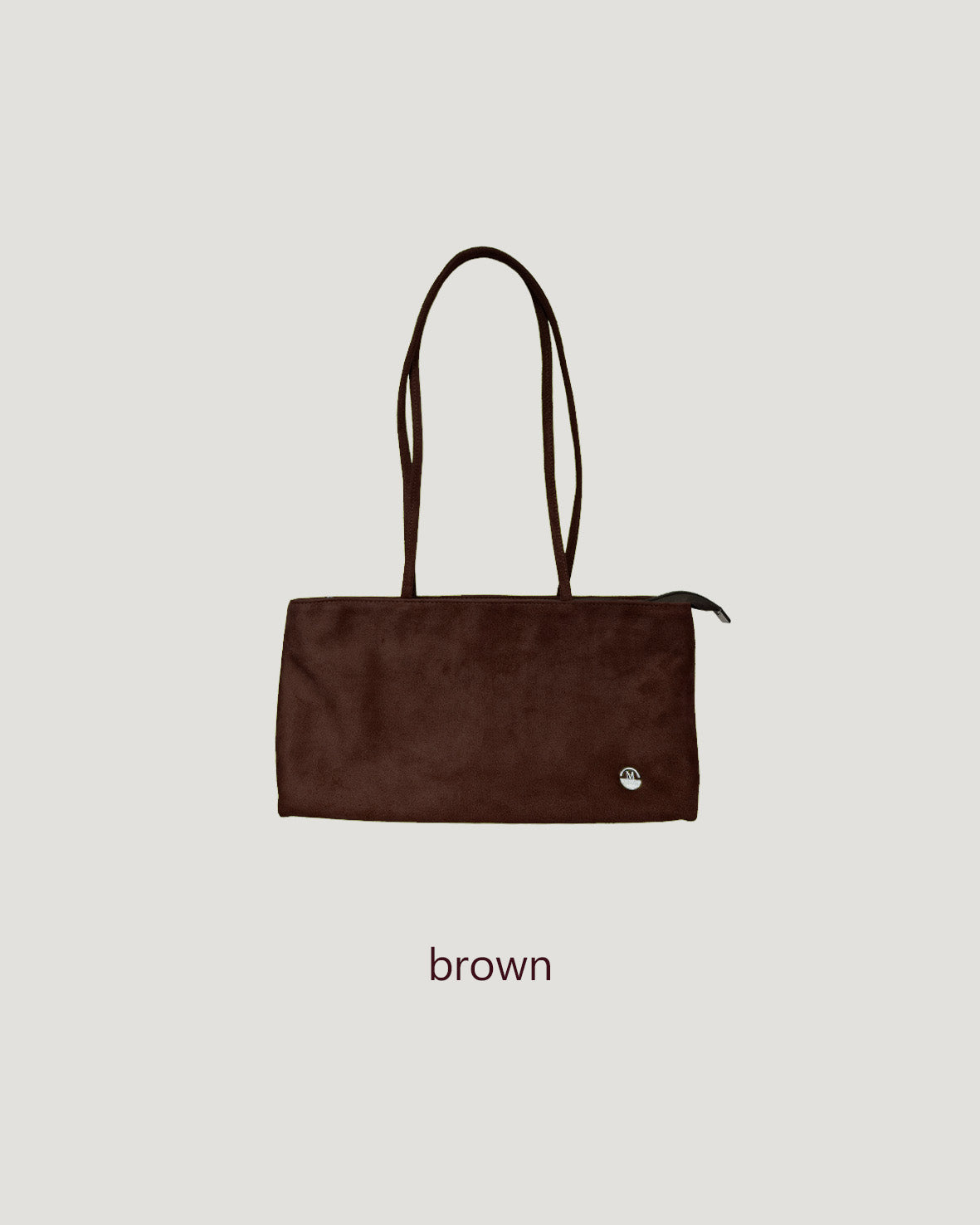 faux suede square shoulder bag