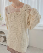 damage chunky knit