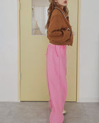 faux suede blouson