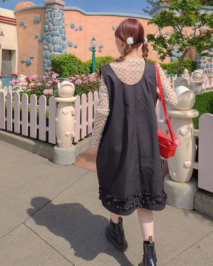 hem frill over midi dress