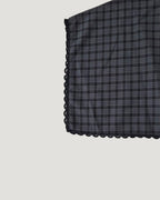 check skirt layered pants