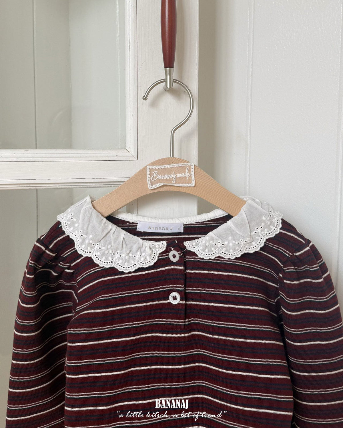 【BANANAJ】puella collar tee