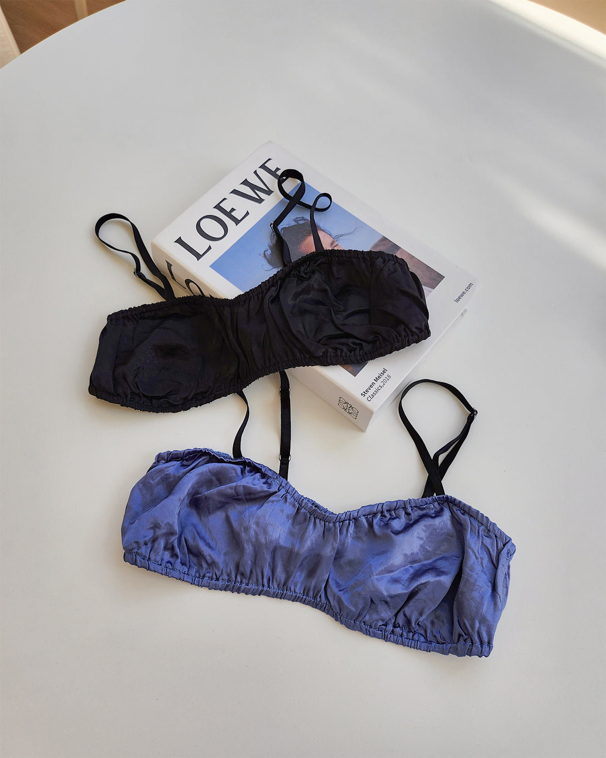satin shirring short bustier