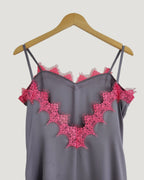 lace lingerie camisole long dress