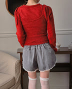 lace point balletcore short pants