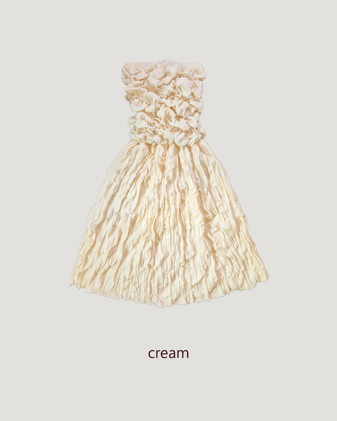 shirring popcorn skirt