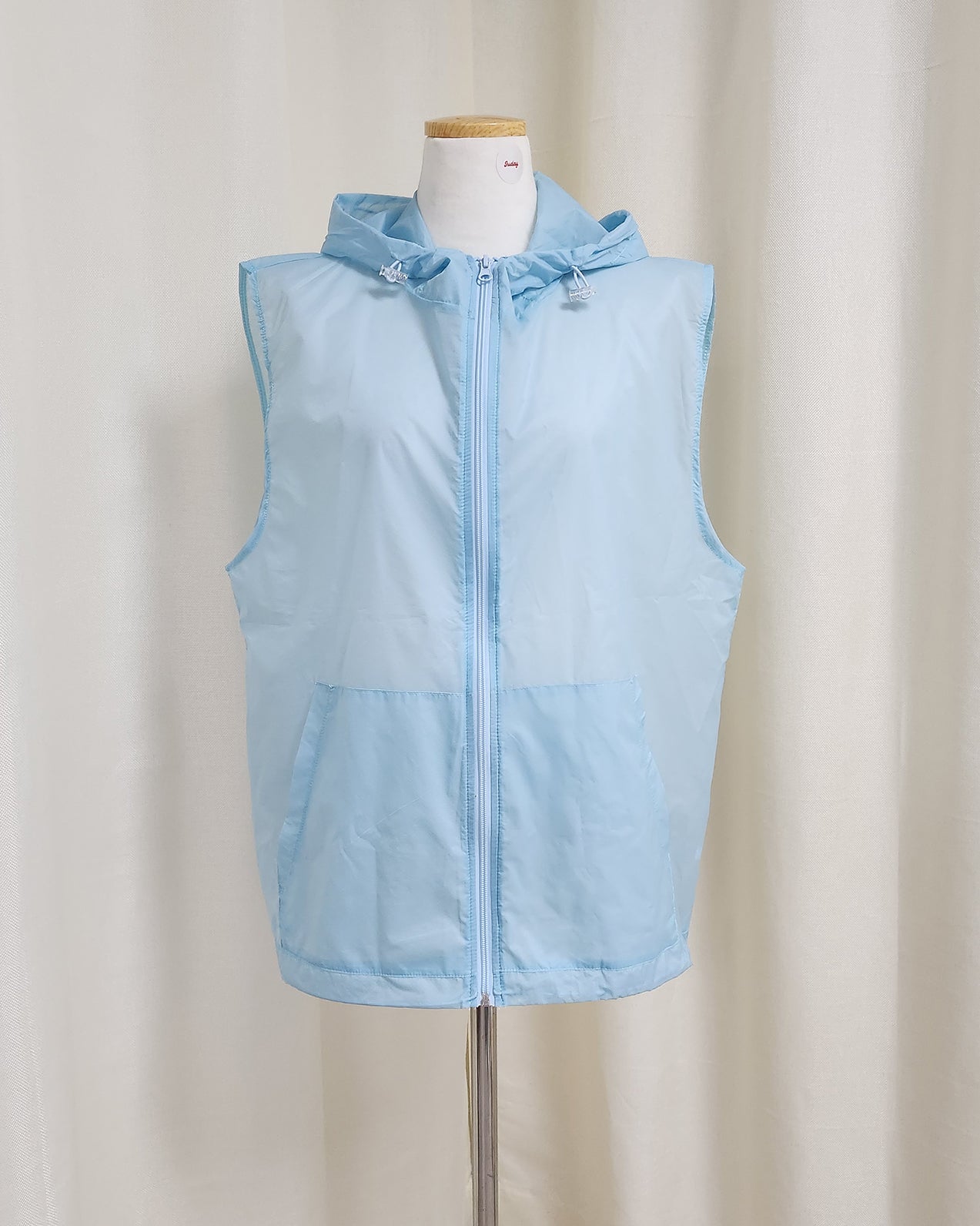 sheer nylon hood vest