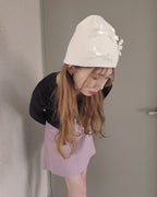 ribbon knit beanie