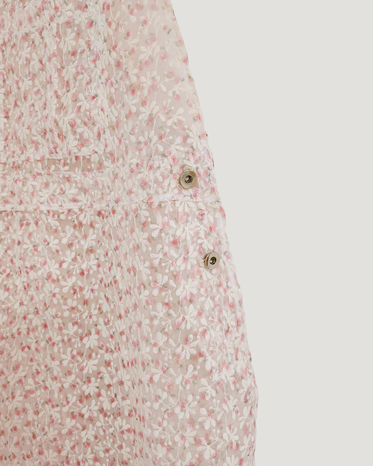flower lace sheer salopette dress