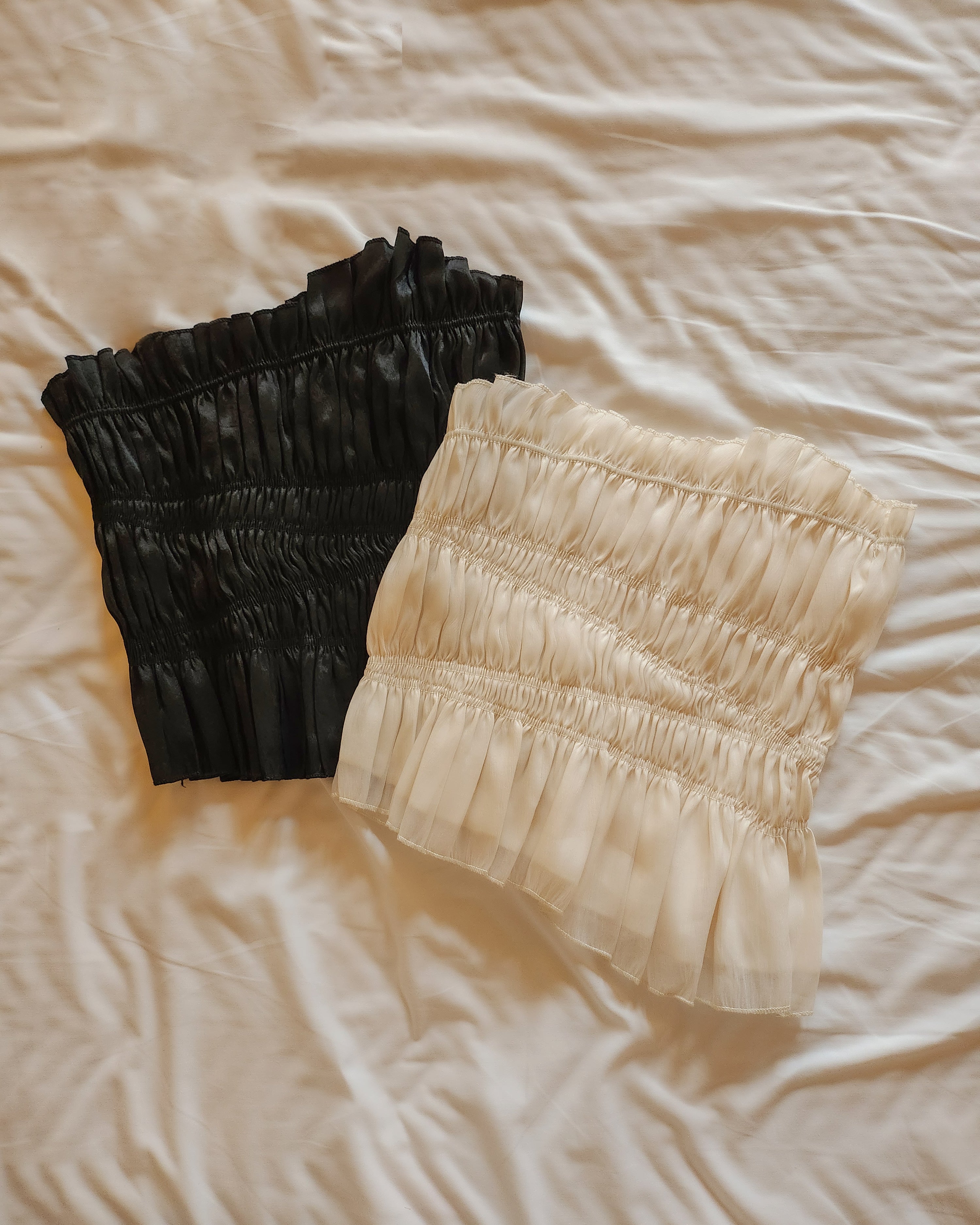 shirring bustier