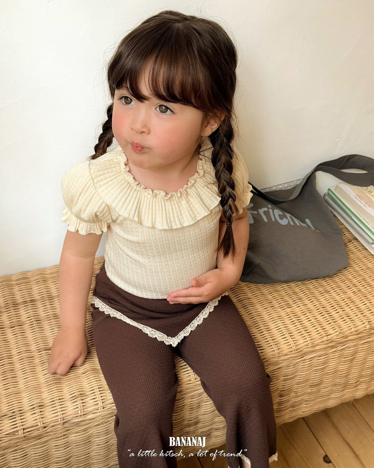 【BANANAJ】jardin skirt pants