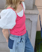 multi stripe camisole