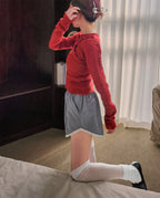 lace point balletcore short pants
