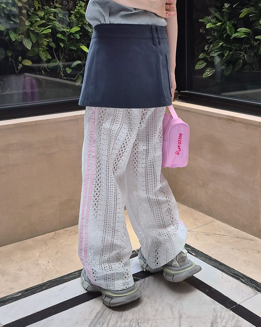 layered wrap skirt