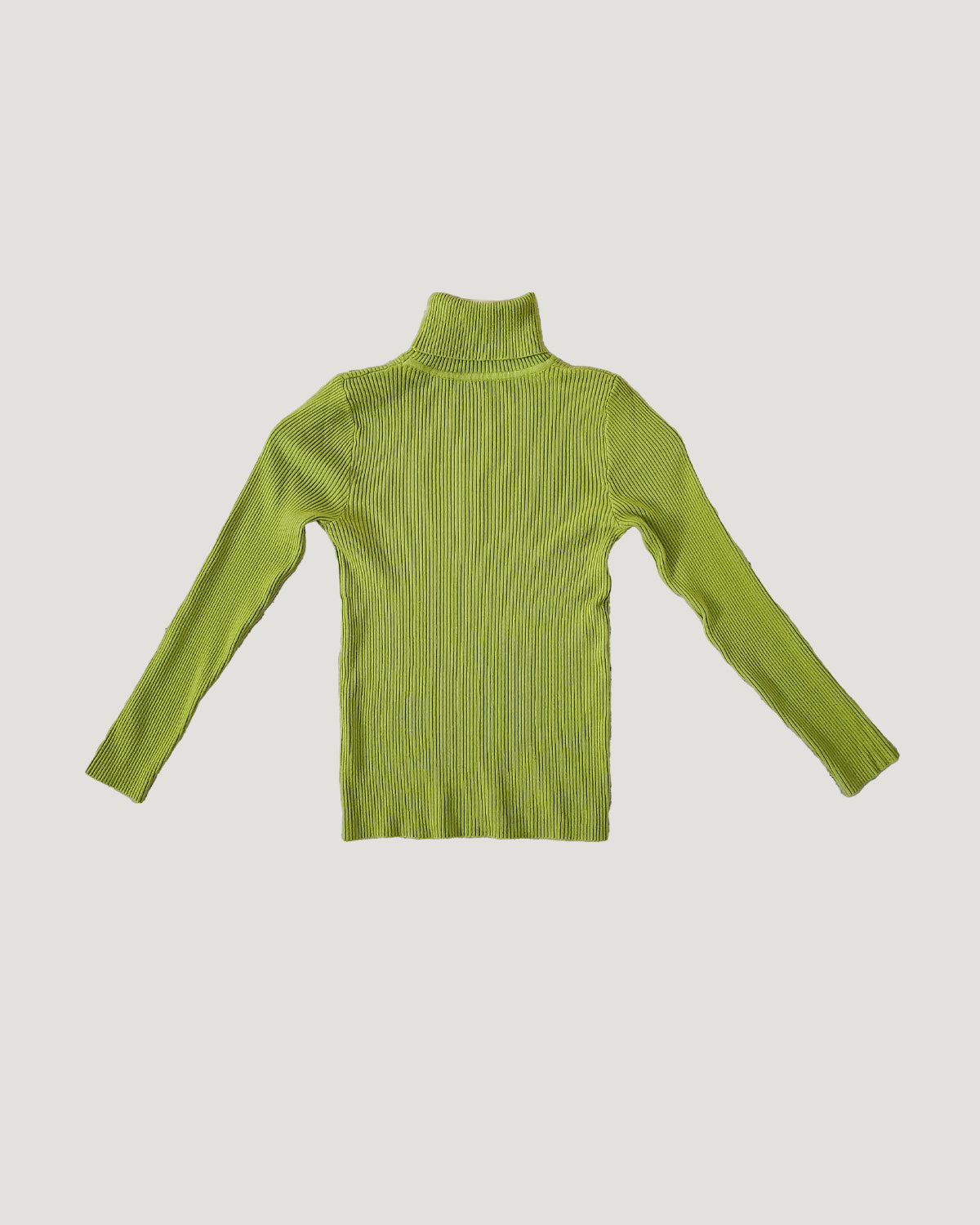 color turtleneck rib knit