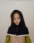 【OREN】bicolor cape balaclava