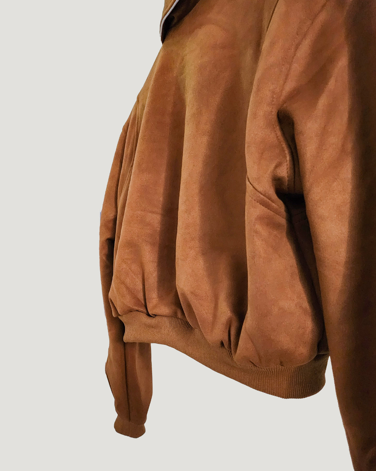 faux suede blouson