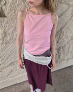 square neck basic color camisole