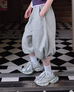 sweat nylon switch balloon half pants