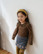 【OREN】blooming frill picot T-shirt