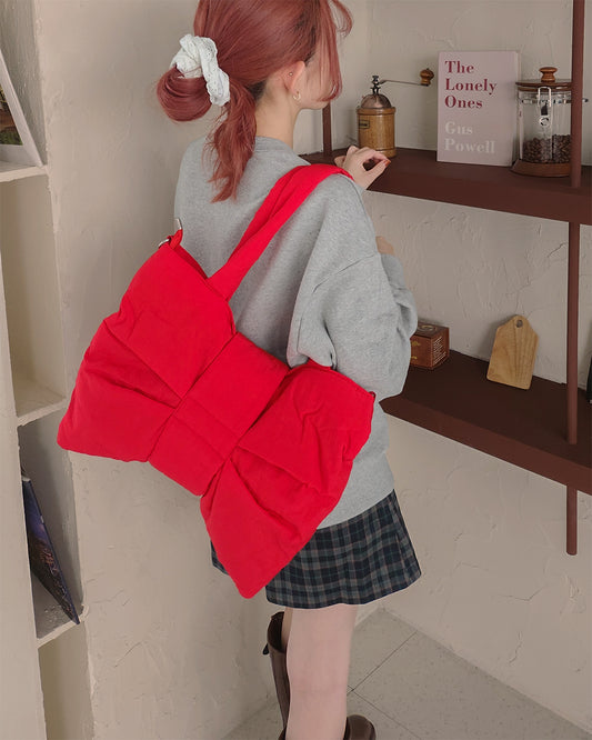 big ribbon padding bag