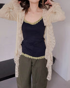 bicolor lace point camisole