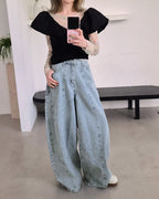 curve denim pants