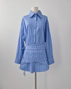 stripe layered shirts