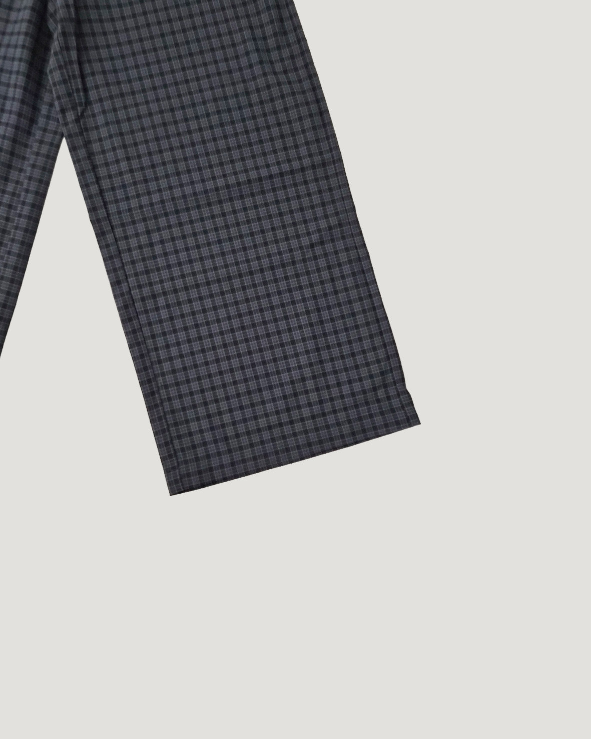 check skirt layered pants
