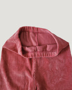 velvet half rib leggings