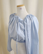 ribbon cropped blouse