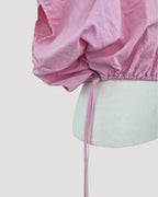volume balloon sleeveless nylon top