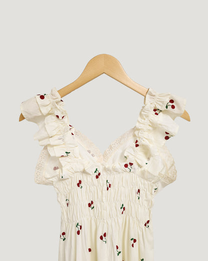 cherry pajama dress