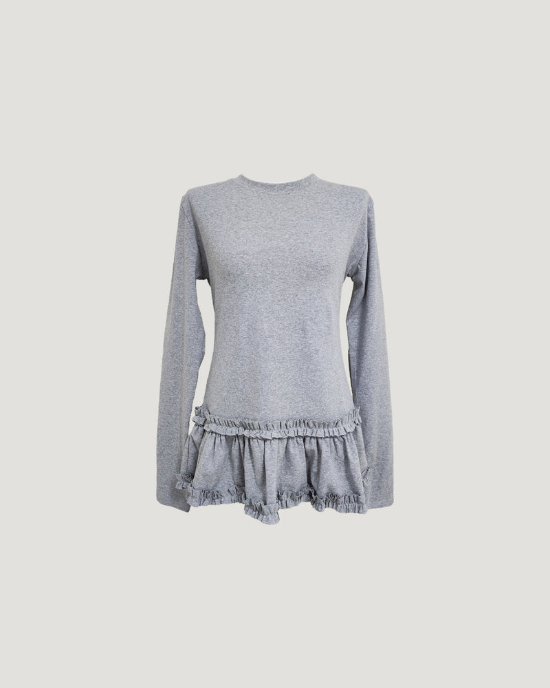 hem tiered frill top